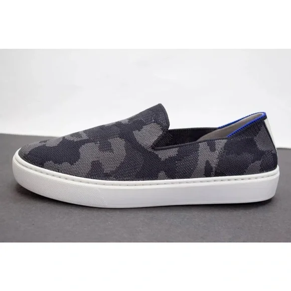 Rothy's Womens US 8.5 The Original Slip On Sneaker Grey Camo Camouflage Sneakers - Picture 3 of 12